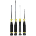 Klein Tools 85615 Mini Precision Screwdriver Set, 4-Piece Phillips and Slotted Set, Ideal for Electronics, Small Appliances, Terminal Blocks - style: 4-Piece Fixed Blade