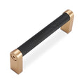 10 Pack 3-3/4 inch(96mm) Black and Champagne Bronze Kitchen Cabinet Handles Knurled Cabinet Pulls Black Drawer Pulls Kitchen Cabinet Hardware Handles Dresser Handles - color: Black And Champagne Bronze, size: 3-3/4" Hole Center（96mm）