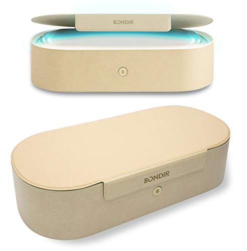 Beyond UV+O3 Sanitizer Box and Universal Charger UV and Ozone Disinfector for Phone, Mask, Makeup Brush, Nail Tool (Almond Oil)