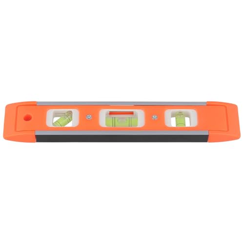 10 Pack Magnetic Torpedo Level, 9 Inch Small Level Tool with 45°/90°/180° Bubbles for Measuring, Orange