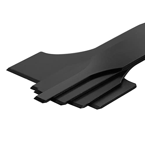 4PCS Reciprocating Saw Scraper Blade, High Carbon Steel Tile Cleaning Tools for Removing Tile Grout Glue Gaps Adhesives, Wall Cleaning, Metal derusting (Black)