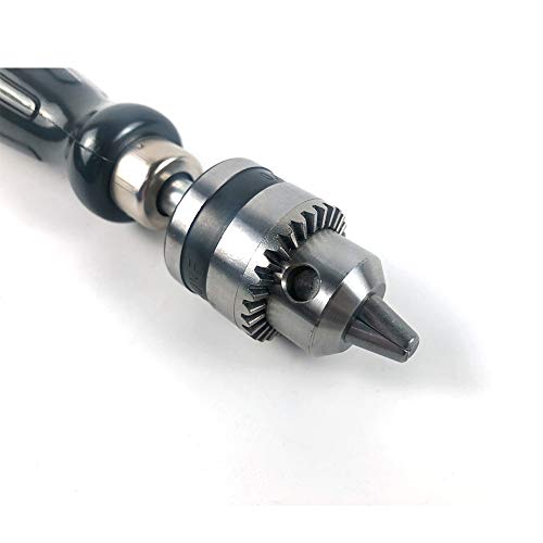 QWORK Pin Vise Hand Drill Bits, Micro Mini Twist Drill Bits Set, Ideal for Woodworking Precision DIY Model Jewelry Walnut Amber Beads Plastic with Chuck Key & Twist Drill Bits