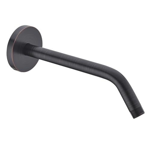 RANDOM Oil Rubbed Bronze Shower Arm with Flange,10 Inch Rain Shower Head Extension Arm.RD91018-10-ORB - color: 10″Oil Rubbed Bronze(Round Flange)