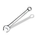 9/16" SAE Combination Wrench, CR-V Steel with Mirror Polish, 12-Point Design, 15-Degree Offset, Perfect for Auto Repair, Household, Car & Truck Emergency - size: 9/16"