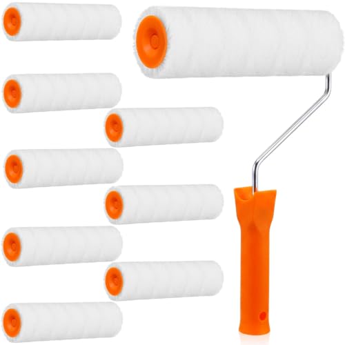 Honeydak 8 Pack Mini Paint Roller with Replacement Heads, 9 Inch - size: 9 Inch