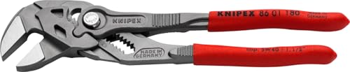 KNIPEX Tools - Pliers Wrench, Black Finish (8601180), 7 1/4-Inch, Black Finish - size: 7.25-Inch, style: Wrench, Black Finish