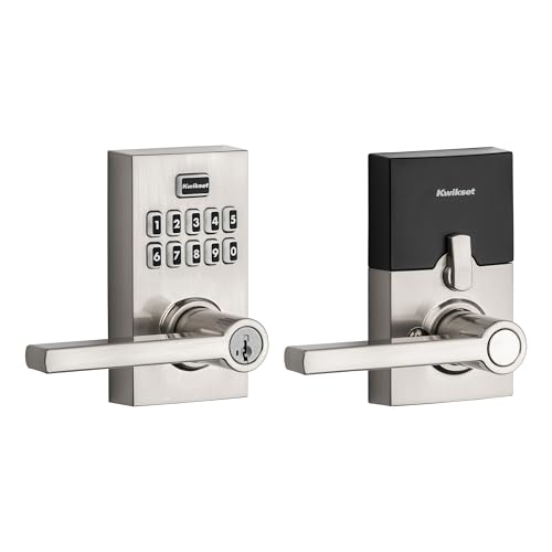 Kwikset 917HFL-15S Smartcode Keypad Electronic with Halifax Lever SmartKey with 6AL Latch and RCS Strike Satin Nickel Finish - color: Satin Nickel