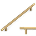 Amerdeco 10 Pack Champagne Bronze Knurled Cabinet Pulls 7.5 Inch Hole Centers Kitchen Cabinet Handles Hardware Kitchen Handles for Cabinets Handles IH0006 - color: Champagne Bronze, size: 7.5"/192MM Hole Center