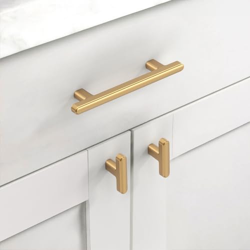 Asidrama 2244 10 Pack 3.75 Inch(96mm) Champagne Bronze Kitchen Cabinet Handles, Cabinet Pulls Kitchen Cabinet Hardware for Cupboard Drawer Pulls - color: Champagne Bronze, size: 3.75" Hole Center, style: 10 Pack