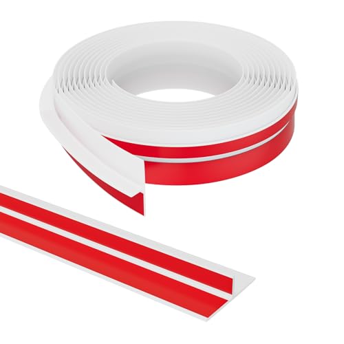 Elvone T-Shaped Weather Stripping Seal, White Silicone, 1.97 in x 20 ft - color: White, size: 20FTX1.97IN