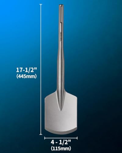 Firecore 4-1/2" x 17" SDS Max Clay Spade Bit for Landscaping and Gardening