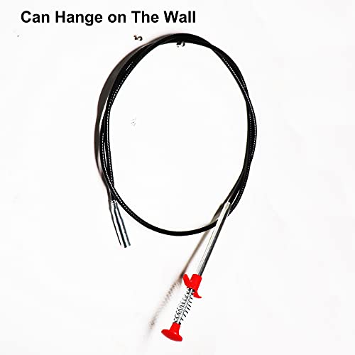 62 Inch Drain Snake Drain Clog Remover Flexible Grabber Pick Up Cleaning Tool Reacher Claw Stick,Drain Auger Cleaner Tool Grab Trash Hairs from Drain,Sink,Bathroom Tub Toilet Hose - style: 62 Inch