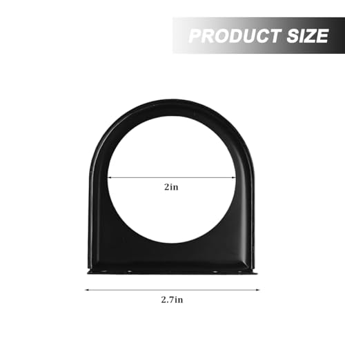 Zpana Car Single Hole Gauge Mounting Panel, 2 Inch Vehicle Dashboard Gauge Pillar Mounting Bracket Pod, Automotive Dash Instrument Holder Replacement, Universal for SUV Automobile Truck - size: Single Hole