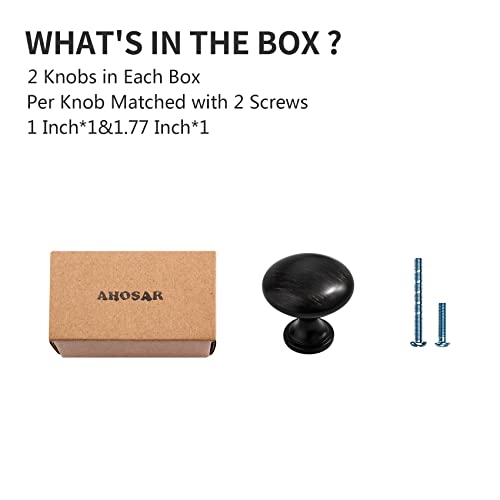 Drawer Knobs Oil Rubbed Bronze Kitchen Cabinet Knobs Dresser Handles Modern Cabinet Pulls Single Hole Knobs for Cabinets and Drawers,2 Pack - color: Oil Rubbed Bronze, size: 2 Pack (Single Hole Knob)