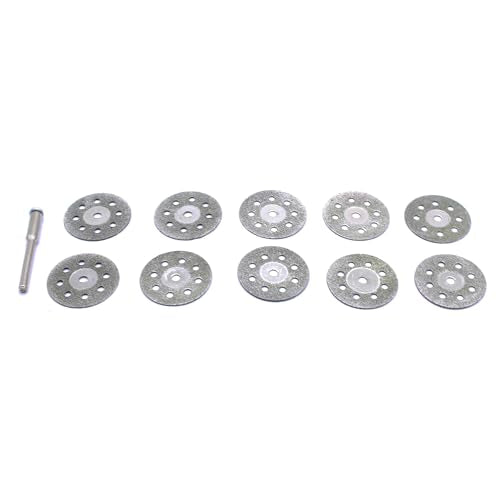 TEMO 10p 1" Breath Diamond Cutoff Wheel Saw Disc for Dremel Rotary Tool - size: 1" (25.4mm) Breath