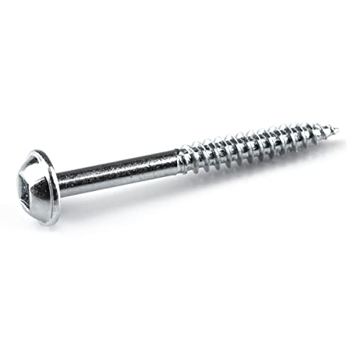 Kreg Zinc Pocket-Hole Screws - SML-F150-100 - 1-1/2 Inch - Fine Thread - Maxi-Loc Head - Indoor - 100 Count