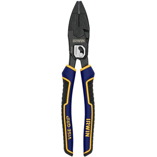 IRWIN VISE-GRIP Pliers, PowerSlot High Leverage Lineman's, 9.5 Inch (IWHT84000) - style: 9.5" Lineman's Pliers