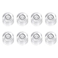 HARFINGTON 8pcs Circular Bubble Spirit Level 8x5.5mm Mini Round Bubble Spirit Level Little Measuring Layout Tools for TV Industrial Carpentry Picture Frame, White/Black - color: White/Black, size: 8x5.5mm