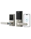 eufy Security Smart Lock C33, Keypad Door Lock with Handle, Built-in Wi-Fi - color: Nickel