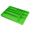 10-Compartments Tool Box Organizer Tray (1, Green) - color: Green