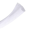Cable Management Sleeve, Split Design, 10FT - 1/4 Inch, White - color: White, size: 1/4"-10ft