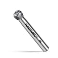 HAUTMEC Tungsten Carbide Rotary Burr Bit YG6, 1/4" Shank Double Cut Die Grinder Bit, Low Vibration Precision Rotary File for Metal Grinding, Engraving & Deburring (6MM Ball Head), HT0449 - color: Ball Head, size: 6mm