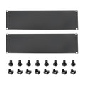 1 Set 3U Blank Panel, Metal Rack Mount Filler Panel Kit with Screws and Nuts for 19 Inches Network Enclosure Server Rack Cabinet Cable Accessories, Black - size: 133.5mm (3U)