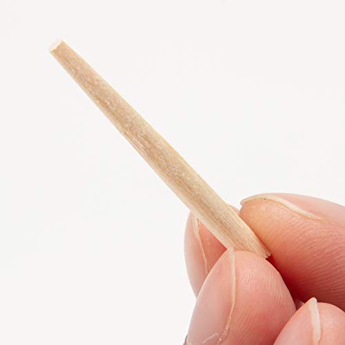 KAKURI Wooden Nails for Woodworking 9/64 inch (3.5mm), Tapered Wooden Dowel Rods for Crafts and Small Furniture, Natural Japanese White Birch Wood, Bulk 300 Pcs, Made in Japan - size: 3.5mm Wooden Nail