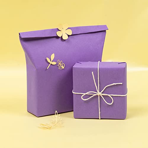 RUSPEPA Dark Purple Kraft Paper Roll - 12 inches x 100 feet - Natural Recyclable Paper Perfect for Crafts, Art, Small Wrapping, Packing, Postal, Shipping, Dunnage & Parcel - color: Dark Purple, size: 12" x 100'