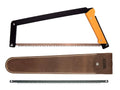AGAWA - BOREAL21 Backwoods Kit - Includes 21" Folding Saw, Leather Sheath, 21" All-Purpose & 21" Aggressive Saw Blade - For Camping, Hunting & Survival Kit (Black Frame/Yellow Handle) - size: 21" Inch