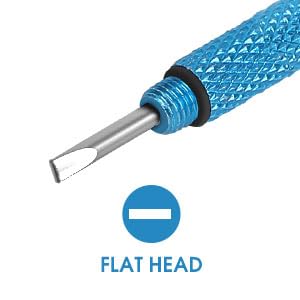 UNEAK - Eyeglass Screwdriver Repair Kit Blue & Purple Precision 3 in 1 Mini Screwdrivers Set Keychain Glasses, Sunglasses, Sunglass, Watch, Electronics, Eyeglasses, Flat Head, Phillips, Hex - color: Blue and Purple