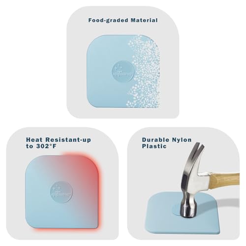 Pan Scraper, 5 Pcs Pot & Dish Scraper Plastic, Sturdy Scraper Kitchen Tool, Aqua (Pack of 2) - color: Aqua, size: 5 Pcs (Pack of 2)