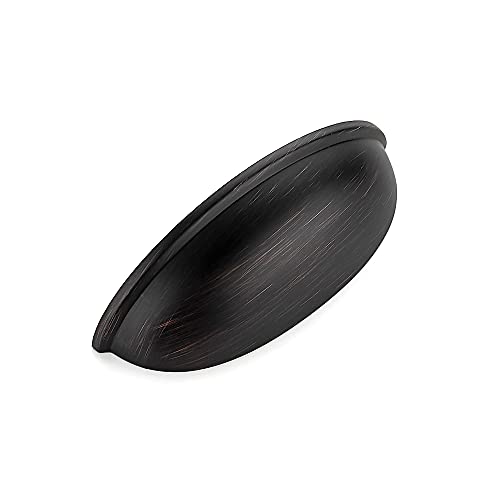 Ravinte Oil Rubbed Bronze Drawer Pulls Cabinet Cup Pulls 3 Inch 10 Pack | Kitchen Hardware, Cup Pull Shape, Cabinet Handles, Drawer Handles, Smooth Drawer Grip,For Dressers, Cupboards - color: Oil Rubbed Bronze