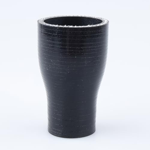 AC PERFORMANCE ID 1.5" to 1-1/8" Straight Silicone Hose Reducer Black - color: Black, size: ID 1.5" to 1-1/8" (38mm to 28mm)