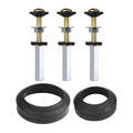 Toilet Tank to Bowl Gasket Kit with 3 Sets of 304 Stainless Steel Bolts, Includes 2-Inch & 3-Inch Toilet Seal Gaskets, Universal Repair Kit for 2-Piece Toilets, Leak Fix Kit
