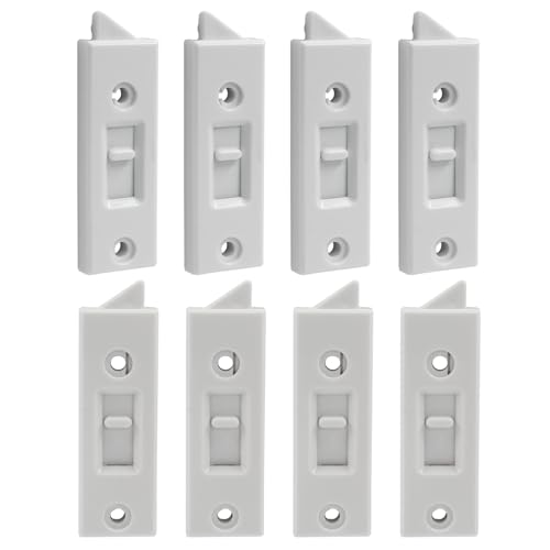 8 Pcs Window Latch Tilt Locks Latch, Spring-Loaded 76mm (White) - color: White, size: 8 Pack