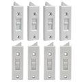 8 Pcs Window Latch Tilt Locks Latch, Spring-Loaded 76mm (White) - color: White, size: 8 Pack