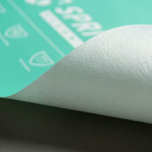 39" x 100' Heavy-Duty Temporary Floor Protection for Construction & Renovation, Green, Surface Protection Film for Hardwood Floors, Tile&Hard Paint Protection. (S-180G 39" x 100')