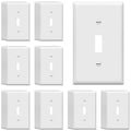 ENERLITES 40 Pack Light Switch Cover Plate for Toggle Wall Switch, White - color: White, size: 40 Pack