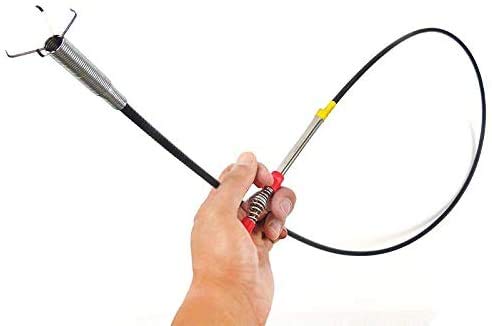 DR.PEN Flexible Grabber Claw Pick Up Reacher Tool (Drain Clog Remove Tool), With 4 Claws Bendable Hose Pickup Reaching Assist Tool for Litter Pick, Home and Kitchen Sink, Drains, Toilet (63 inch) - style: 63inch
