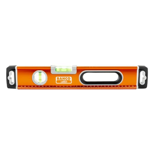 Bahco 466-800-M IR466-800-M Magnetic Spirit Level with 3 Vials ±0.5 mm/m, Orange/Silver/Grey - size: 80cm magnetisch