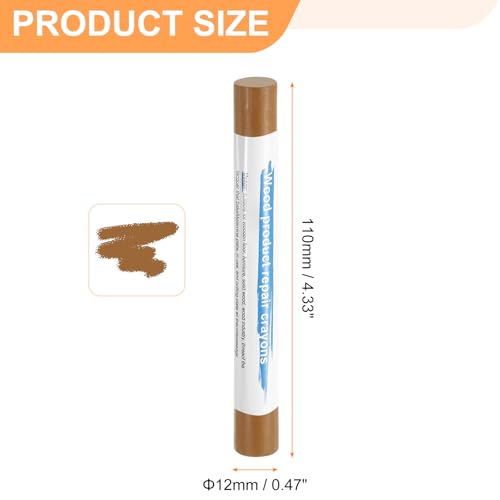 HARFINGTON 5pcs Wood Filler Sticks Wooden Wax Touch Up Furniture Repair Crayons for Scratch Hole Wood, Golden Grain - color: Golden Grain