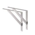 CLT Shelf Bracket, 10” Max Load: 220 lb Heavy Duty Stainless Steel Bracket for Table Bench, Space Saving DIY Bracket, Pack of 2 - color: Silver, size: 10 Inch