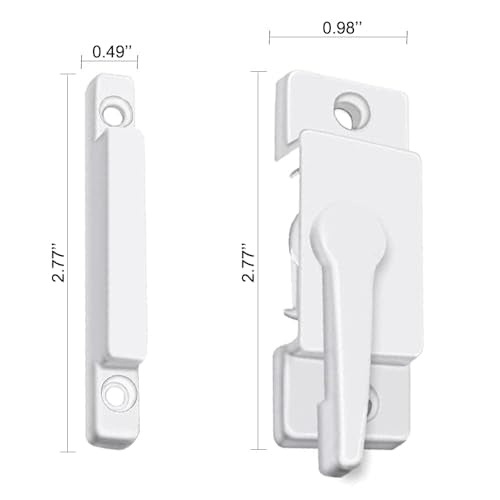 Window Sash Locks for Vertical Horizontal Sliding Window Double Hung Window - color: 10Pcs White