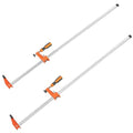 VEVOR Bar Clamps for Woodworking, 2-Pack 36" Clamp, Quick-Change F Clamp with 600 lbs Load Limit, 2.5" Throat Depth, Cast Iron and Carbon Steel, Wood Clamps for Woodworking Metal Working - size: 36"(2 Pack), style: Medium-Duty