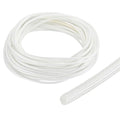uxcell Insulation Cable Protector,2.5mm/0.10 Inch-15m/49 Feet High Temp Fiberglass Sleeve White - color: White, size: 2.5mm-15m