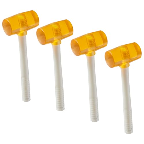 4-Piece 15 Ounce Rubber Mallet,Lightweight Double-Face Hammer with Fiberglass Non Slip Handle,Perfect for Leather Crafts,Jewelry,Wood and Flooring Installation - size: 15 Ounce(4 Pack)