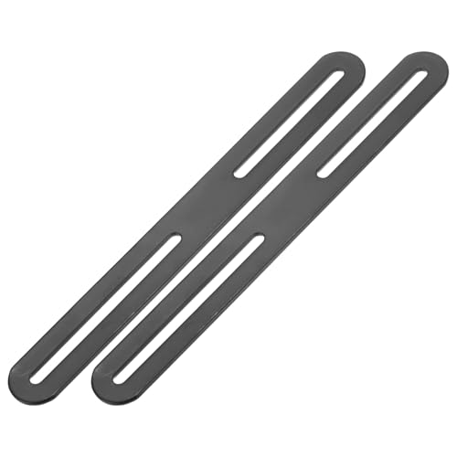 M METERXITY 2-Pack Flat Mending Plate Support 8.27x0.94in, Black - color: Black, size: 210 x 24mm
