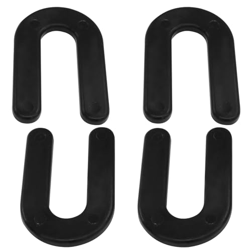 50 Pcs Horseshoe Tile Spacers, 1/4 Inch U Shape Plastic Shims Structural Shims, Leveling Clips for Floor Wall Tile Installation, Black - size: 1/4"(50pcs)
