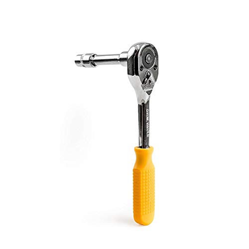 DEKOPRO 228 Piece Socket Wrench Auto Repair Tool Combination Package Mixed Tool Set Hand Tool Kit with Plastic Toolbox Storage Case - color: Yellow